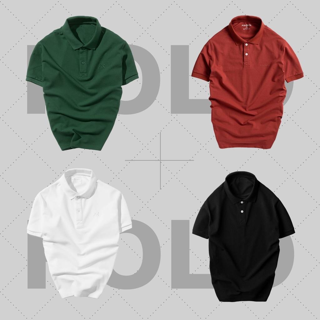 Áo thun polo nam, áo trung niên cổ bẻ BASIC CVC cá sấu cao cấp thoáng mát - PandoStore