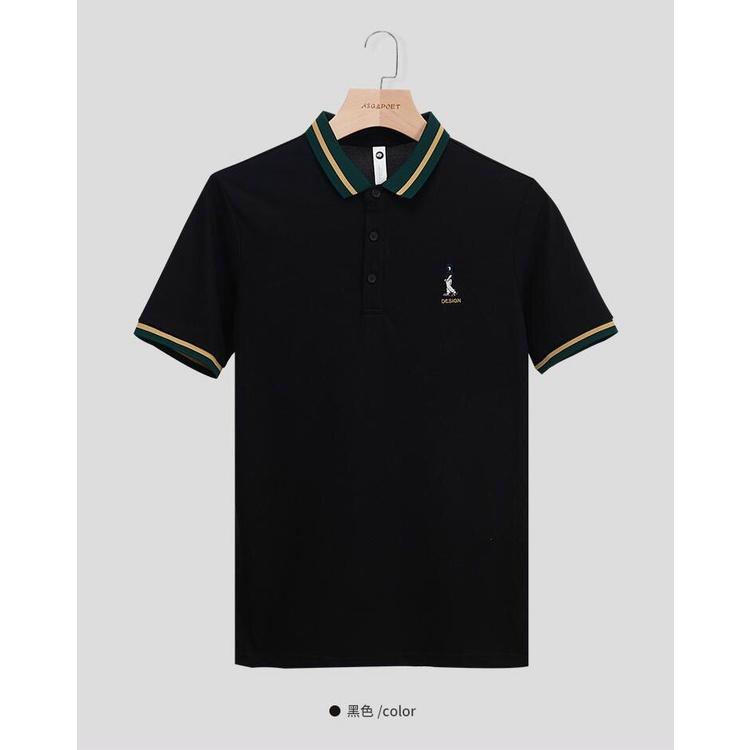 Áo thun nam nữ cổ bẻ polo logo thêu cao cấp vải cotton siêu co dãn Phuongnamshop20 06y