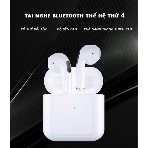 Tai nghe không dây SINO  Air Pro 4 Bluetooth 5.0 đổi tên, định vị, cảm biến siêu nhạy - Tai nghe bluetooth - Hàng nhập khẩu - TNB03