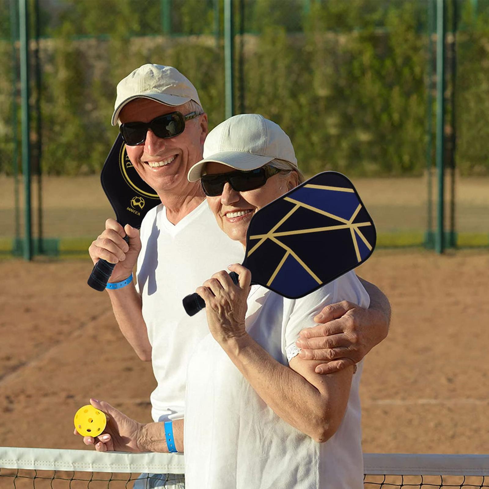 Paddle Set, Rackets with Storage Bag, Set of 2 Paddles, 4 Balls, 1 Carrying Bag