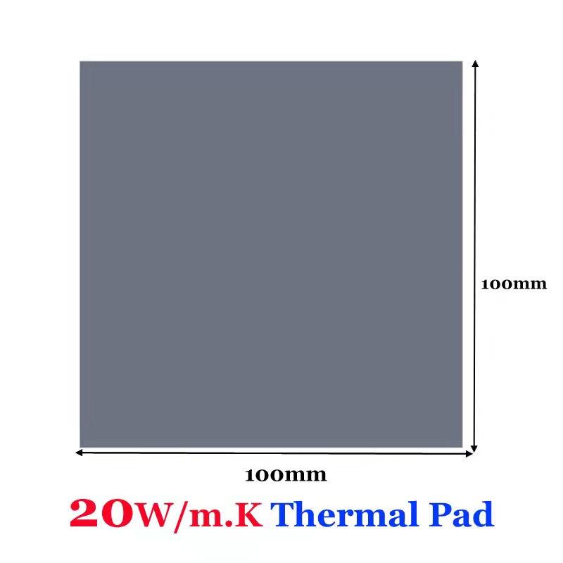 Good 20W/mK Mới Pad Nhiệt GPU CPU làm nóng Thanh làm mát Silicone Pad Hiệu suất cao Độ dày đa kích thước