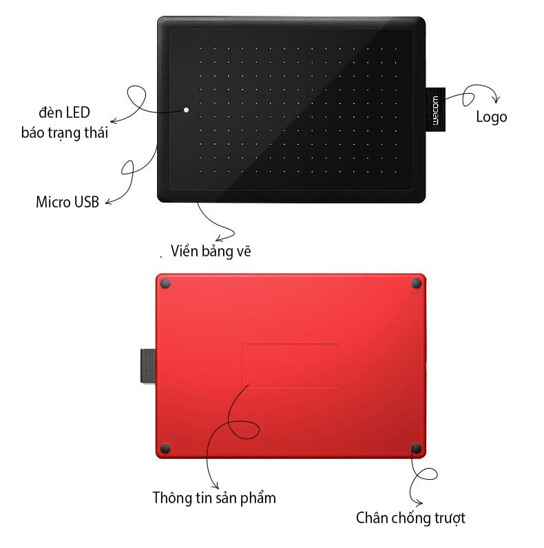 Bảng Vẽ Điện Tử Chuyên Dùng Thiết Kế Đồ Họa Wacom CTL-472/K1F - Hàng Nhập Khẩu
