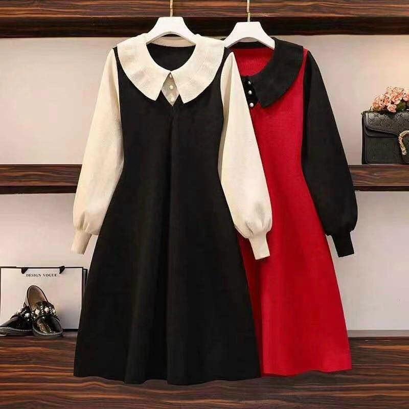 Váy len bầu công sở hàng Quảng Châuthiết kế sang trọngmặc đi làm đi chơi đều đượcFree size 45~68kg