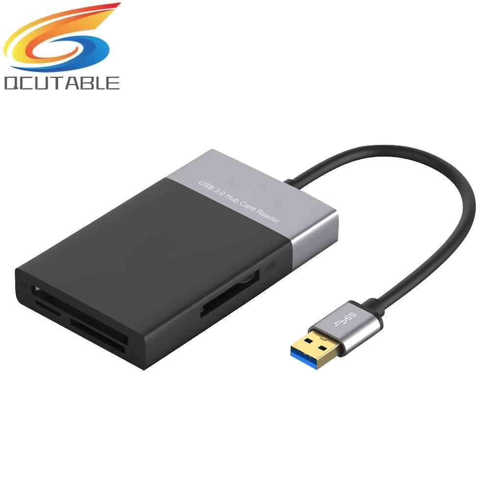 Đầu Đọc Thẻ Nhớ USB 3.0 2 Cổng 6 Trong 1 Cho XQD CF TF