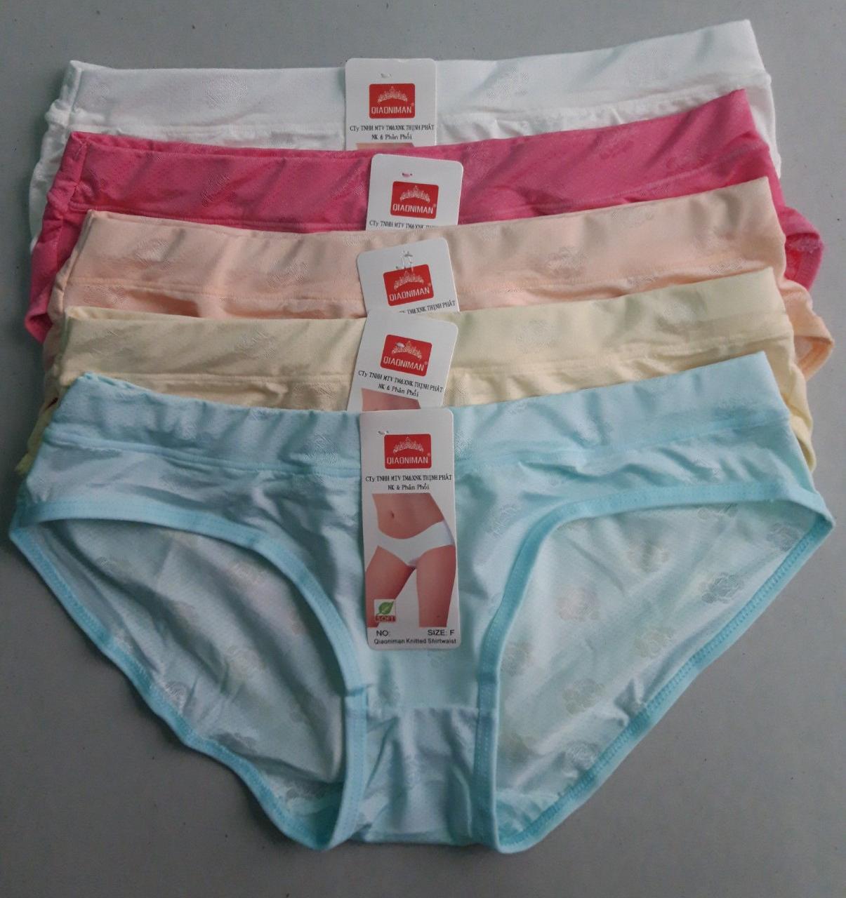 Combo 10 Quần Lót Nữ Cotton Thông Hơi Thái - Họa Tiết Hoa Hồng - Mềm Mịn - Phom To – Phù hợp vóc dáng đầy đặn từ 55-67kg - Giao Nhiều Màu Ngẫu Nhiên - Tặng kèm set 10 thun cột tóc