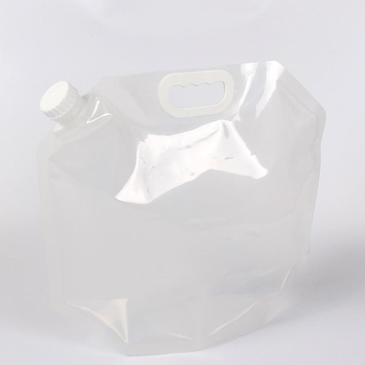 3 cái Bình đựng nước có thể gập lại Túi đựng nước bằng nhựa 10l Túi nước gấp
