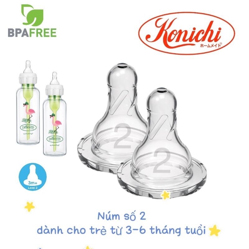 Bình sữa thủy tinh Dr.Brown's Options Plus cổ thường 250ml