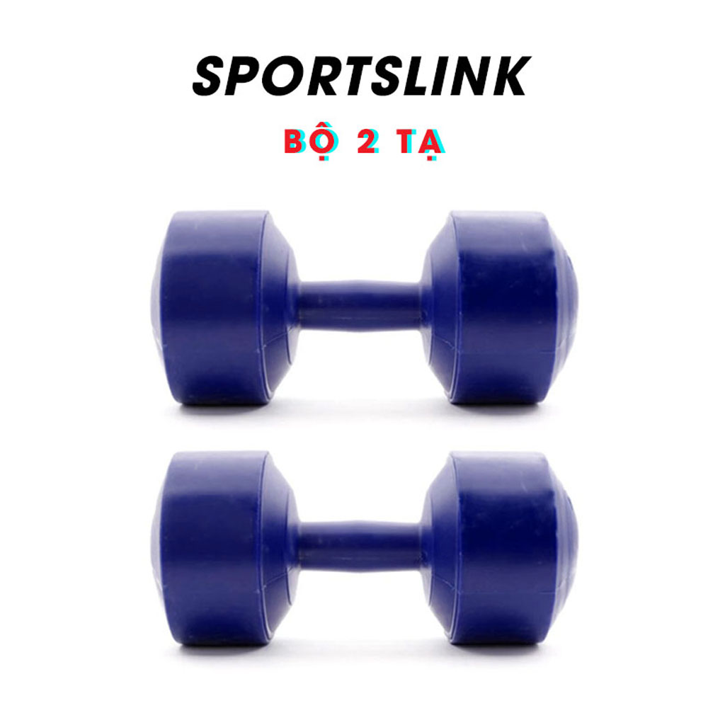 Bộ 2 Tạ Tập Tay Nhựa VN Sportslink - Xanh