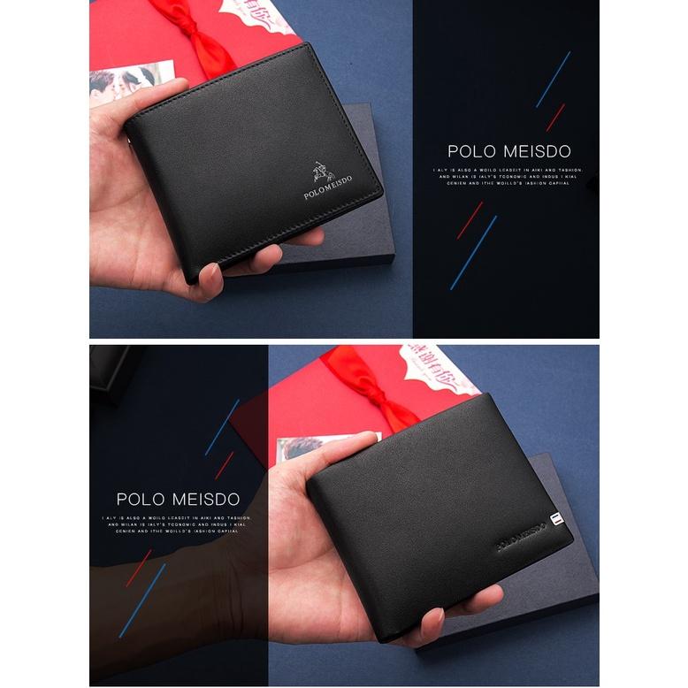 Ví Da Bò Nam Cao Cấp Hàng Hiệu POLO MEISDO Sang Trọng Bảo Hành 24 Tháng