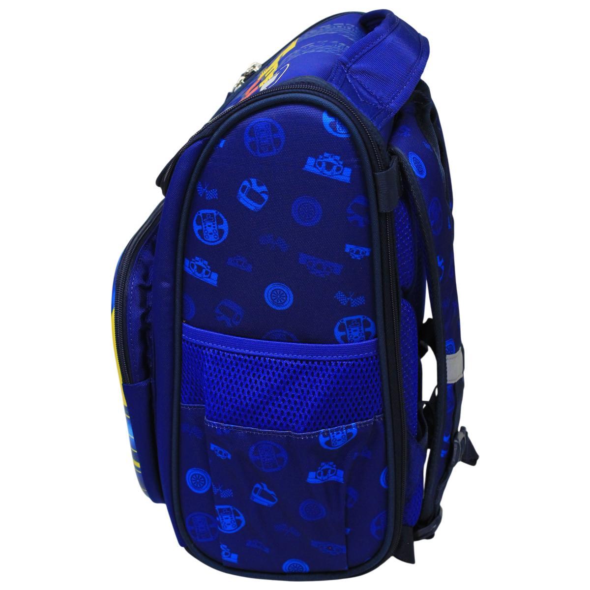Ba Lô Chống Gù Fancy World- F1Car - SmartKids B-030 - Màu Xanh Đậm