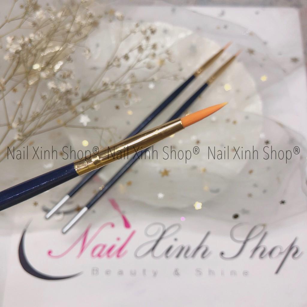 Set cọ vẽ gel 3 nét, tô gel uv da dụng, phụ kiện làm nail chuyên nghiệp (1 set 3 cọ nét mảnh, nét vừa, nét to)