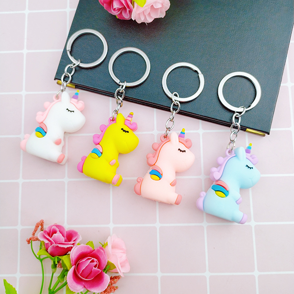 Móc khóa ngựa Unicorn nhiều màu sắc ✓Hàng mẫu 2(giao màu ngẫu nhiên)