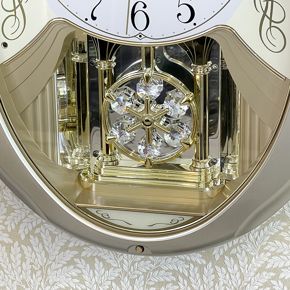 Đồng hồ treo tường Nhật Bản Rhythm 4MJ447WU18 – KT 35.2 x 43.3 x 7.3cm, Dùng PIN.