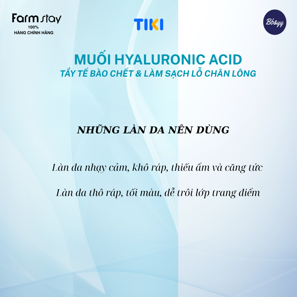 Muối Hyaluronic Acid Tẩy Tế Bào Chết &amp; Làm Sạch Lỗ Chân Lông _ Baking Powder Hyaluronic Acid Pore Scrub