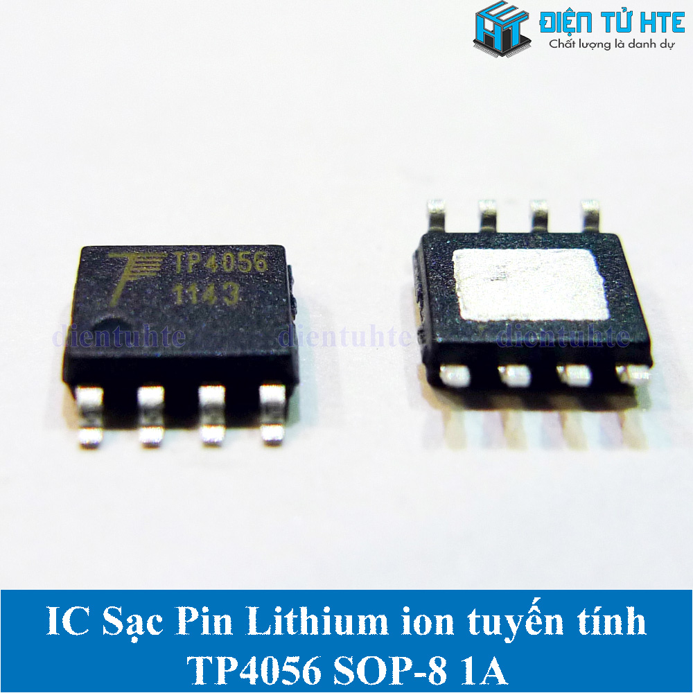 Bộ 2 IC sạc Pin lithium ion tuyến tính 1A TP4056 SOP-8