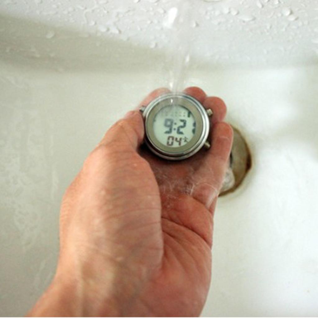 2x Waterproof Mini Wall Clock Shower Clock Watch with