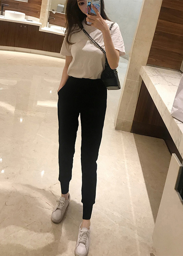 Quần Jogger Nữ Bo Gấu Cạp Chun Siêu Hot