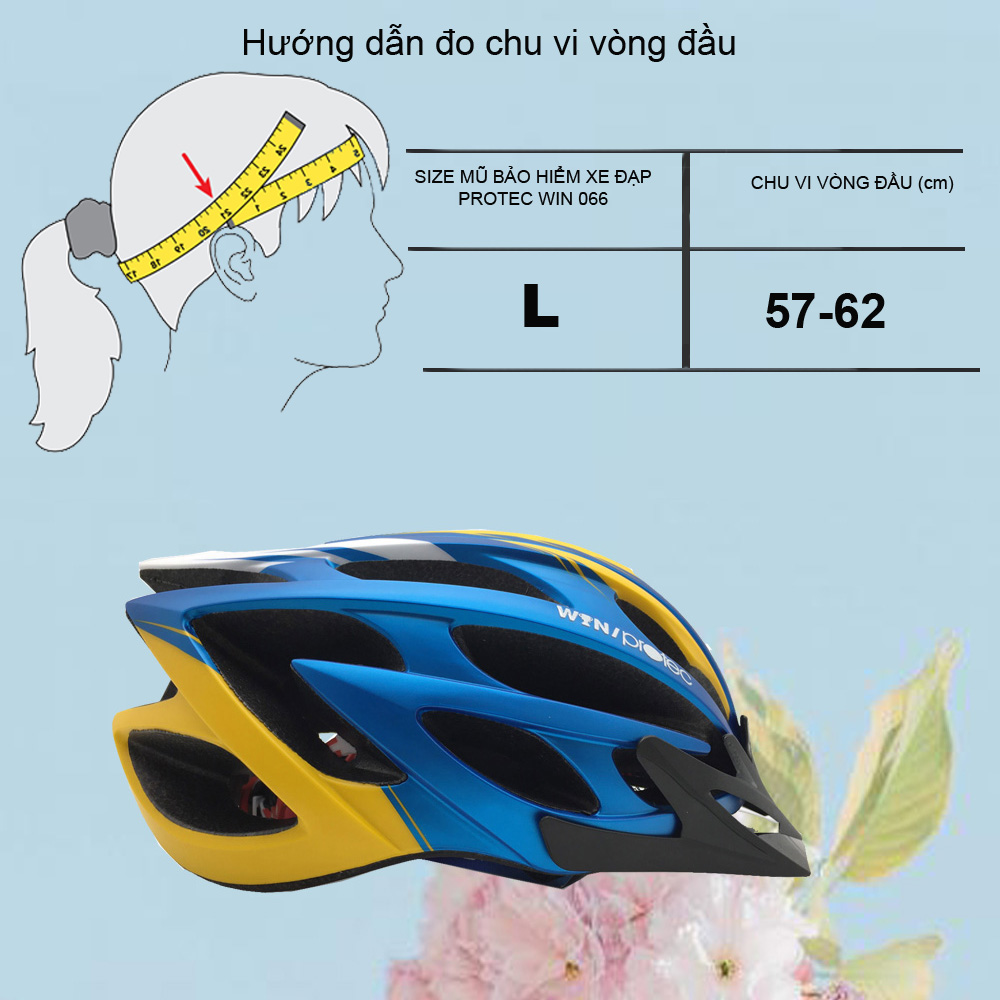 Nón Bảo Hiểm Xe Đạp Cao Cấp Protec Win 066, Siêu Phẩm Phượng Hoàng Lửa, Mạnh Mẽ, Cá Tính - Hàng Chính Hãng