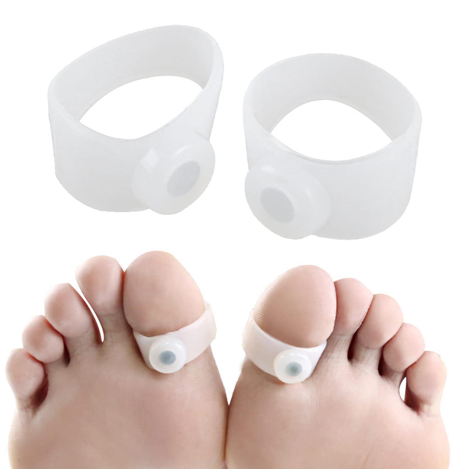 6x1 Pair Silicone  Toe Rings Soft Reduce Body  High Elastic