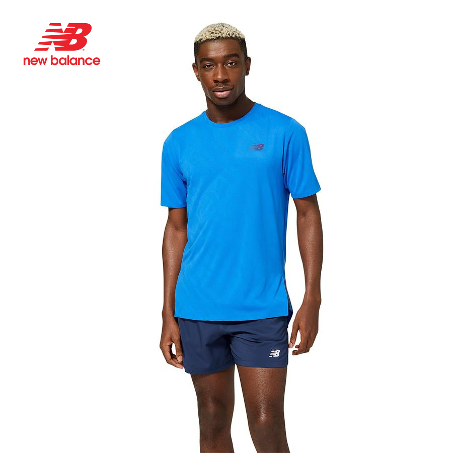 Áo thun thể thao nam New Balance RUNNING T-SHIRT M COBALT - MT23281CO (form quốc tế)