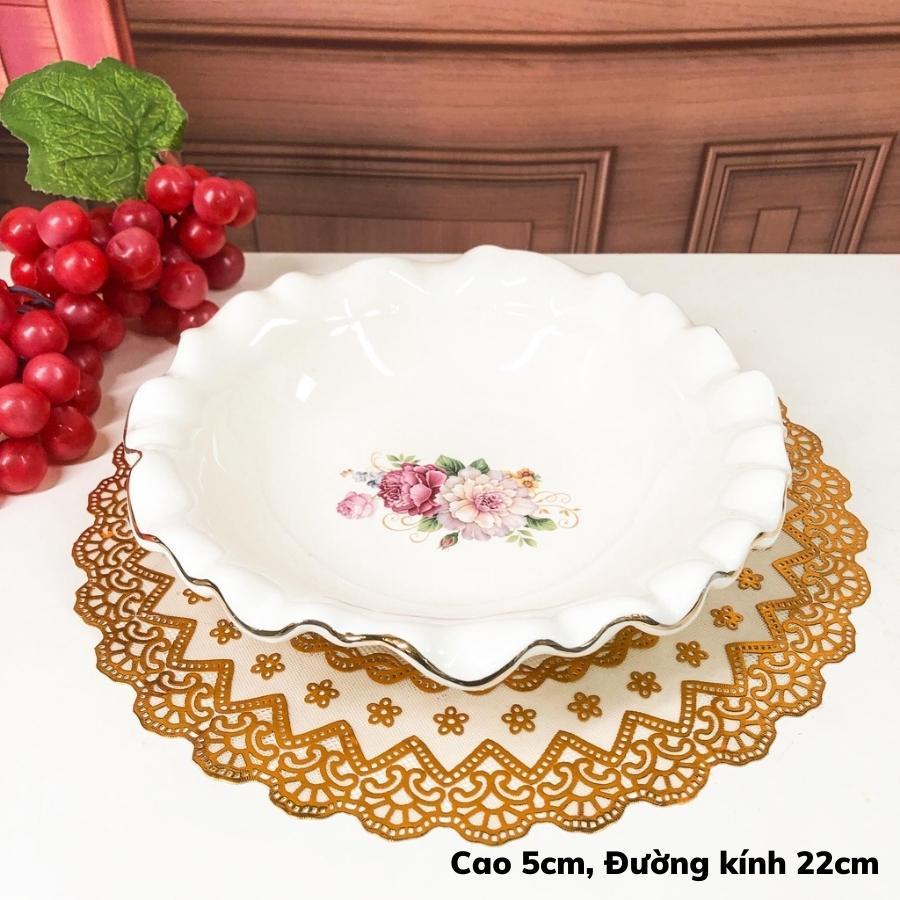 Đĩa miệng Sóng Tân Cổ Điển Sang Trọng Cbsale-DQ19