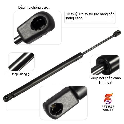 Ty thuỷ lực/ Trợ lực/ Trợ nâng 300N cho capo & cốp nhiều đời xe ô tô