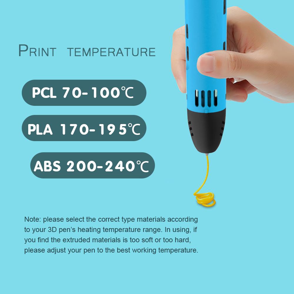 Các màu sắc khác nhau Vật liệu in 3D cho bút 3D đường kính 1,75mm PCL ABS AB