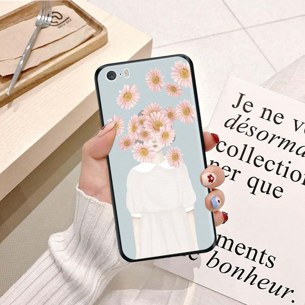 Ốp lưng điện thoại iPhone 5 viền silicon dẻo TPU  hình Cô Nàng Cá Tính - Hàng chính hãng