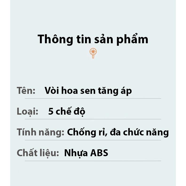 Vòi hoa sen vòi sen tăng áp cao cấp không gỉ