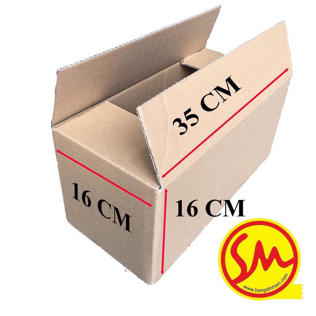 THÙNG CARTON 3 lớp 35x16x16 chuyên dùng ĐÓNG GÓI CÁC SẢN PHẨM, VẬN CHUYỂN MỘT CÁCH DỄ DÀNG