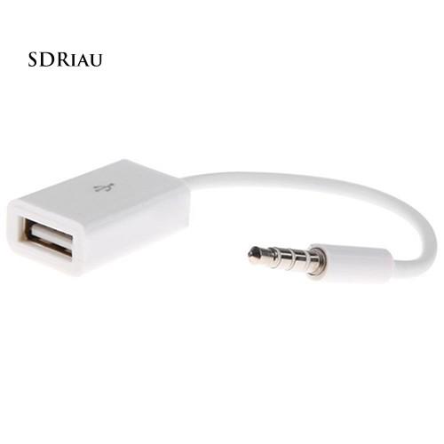 Cáp Chuyển Đổi Âm Thanh Mp3 3.5mm Sang Usb 2.0 Cho Xe Hơi