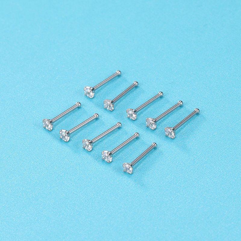 KHUYÊN CÁNH MŨI THẲNG - Khuyên Cánh Mũi Đá Trấu - Khuyên mũi cao cấp - 69STORE