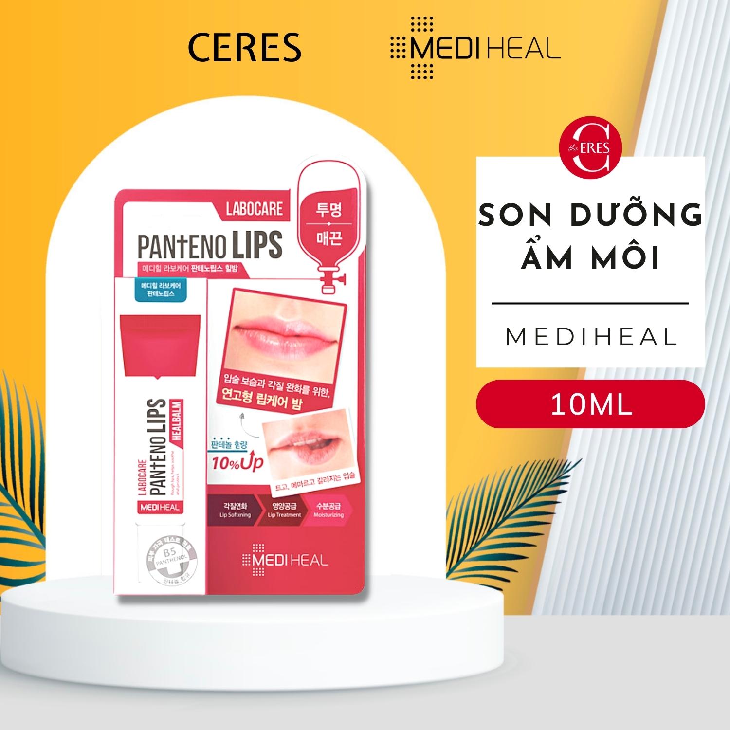 Son Dưỡng Môi Mediheal Labocare Pantenolips Healbalm Ban Đêm (Đỏ) 10ml