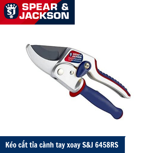 Kéo cắt tỉa cành tay xoay Spear&Jackson 6458RS nhập khẩu từ Anh