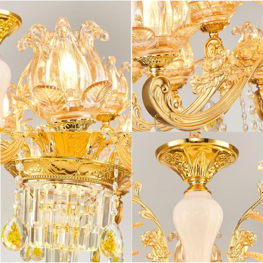 Đèn chùm AZAC kiểu dáng hiện đại trang trí nội thất sang trọng loại 15 tay - kèm bóng LED chuyên dụng.