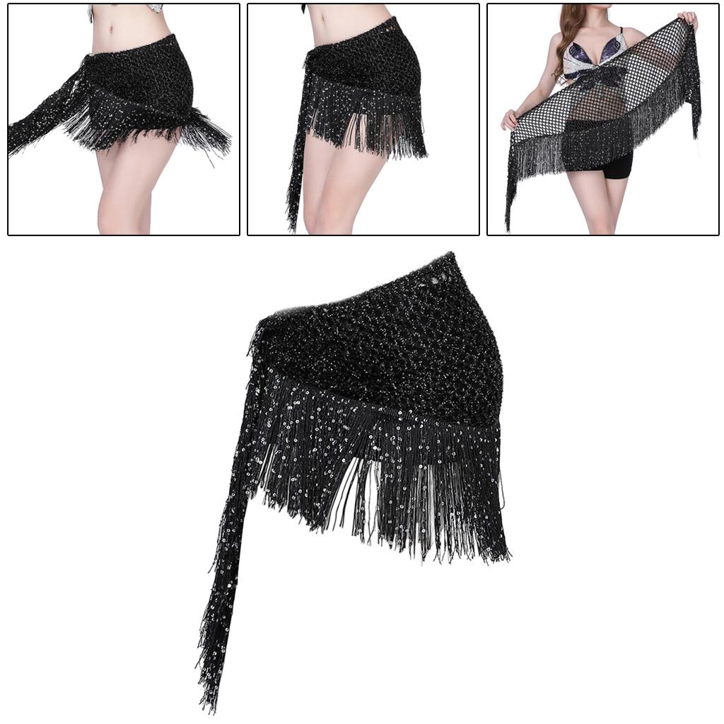 Hip Scarf for Belly Dance, Women Belly Dancing Hip Scarf Wrap Skirts for Bellydance, or Yoga Class