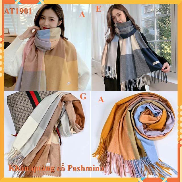 Khăn Quàng Cổ Thời Trang Nữ Cao Cấp Chất Len Mịn Ấm Áp Nhiều Màu
