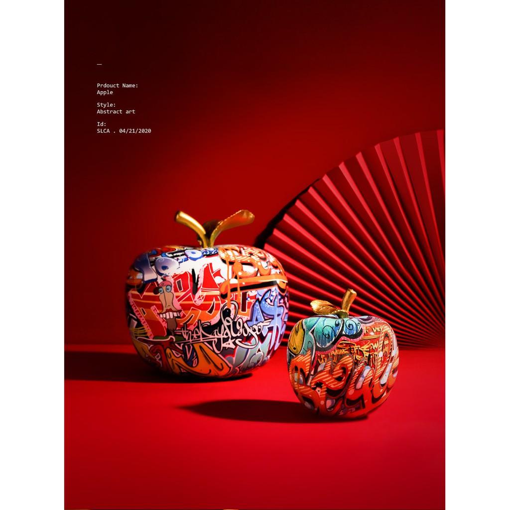 Tượng điêu khắc trái cấm -phong cách nghệ thuật đương đại graffiti- decor trang trí nội thất