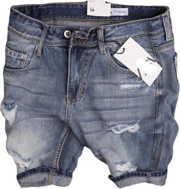 QUẦN SHORT JEAN NAM WASH RÁCH THỜI TRANG CAO CẤP