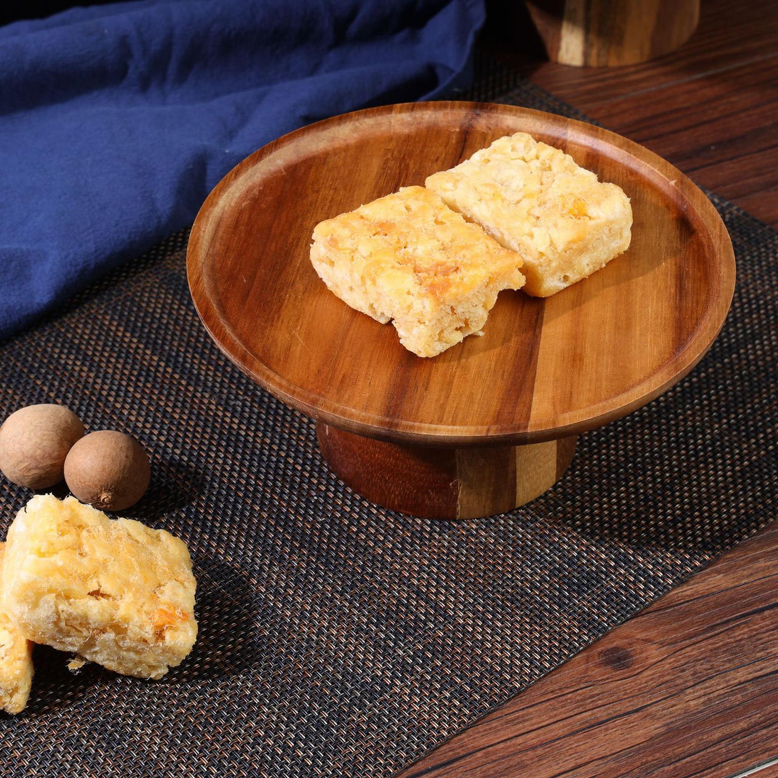2Pcs Wooden Pedestal Dessert Table High Tray Cake Stand Holder cake Display
