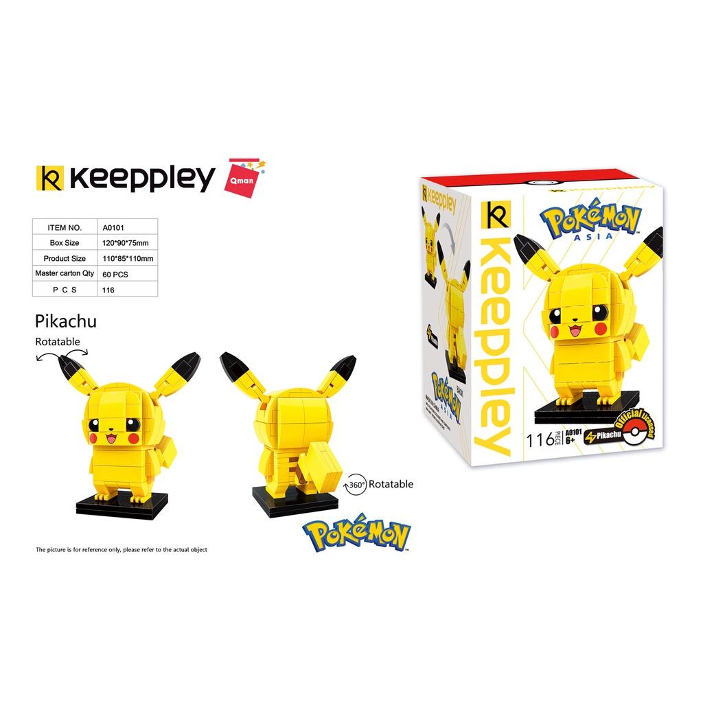Đồ chơi lắp ráp Pokemon, Keeppley Pokemon, A0101 – Pokemon Pikachu