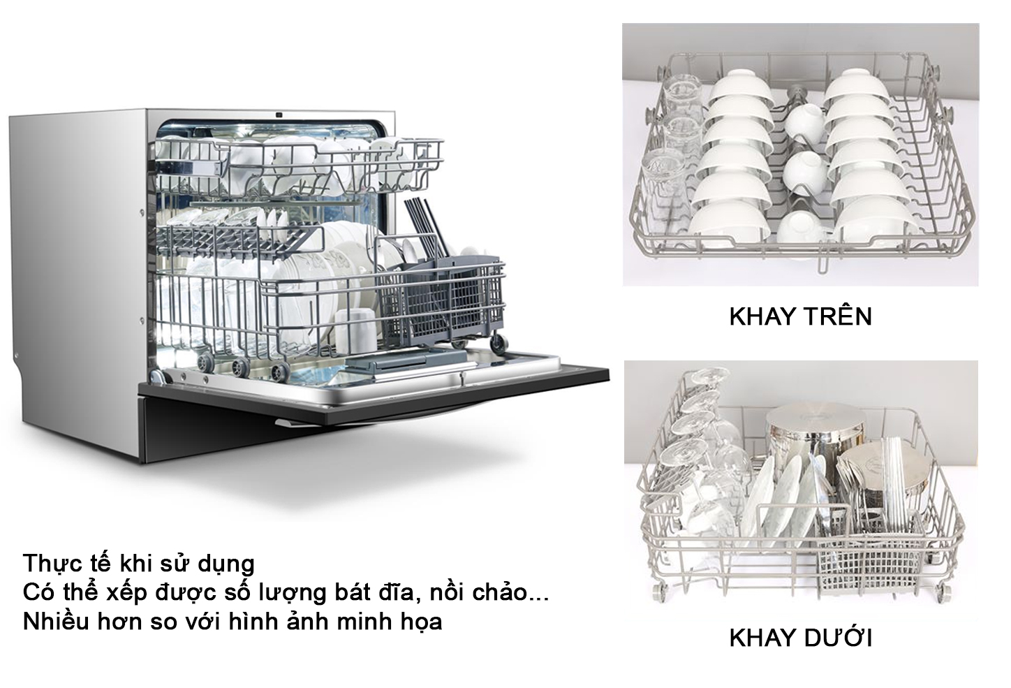 Máy Rửa Chén KAFF KF-BISMS8 Nhập Khẩu - 8 Bộ - Hàng Chính Hãng