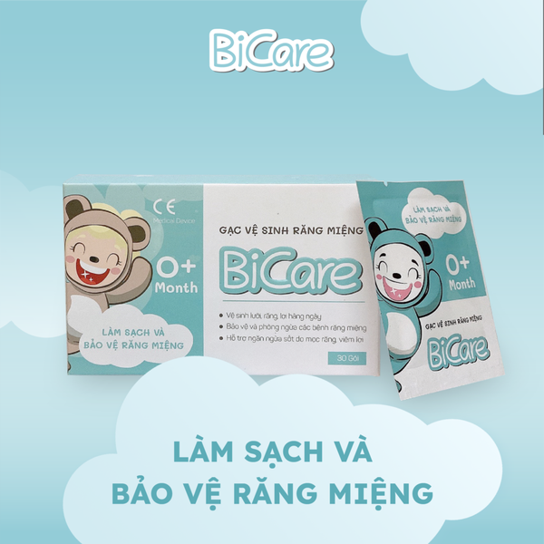 Gạc vệ sinh răng miệng Bicare cho bé