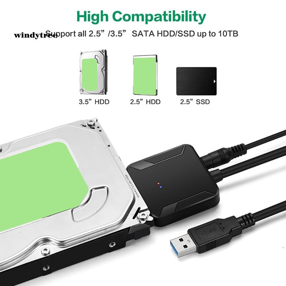 Bộ chuyển đổi ổ cứng SATA Sang USB 3.0 2.5/3.5 HDD SSD tiện dụng