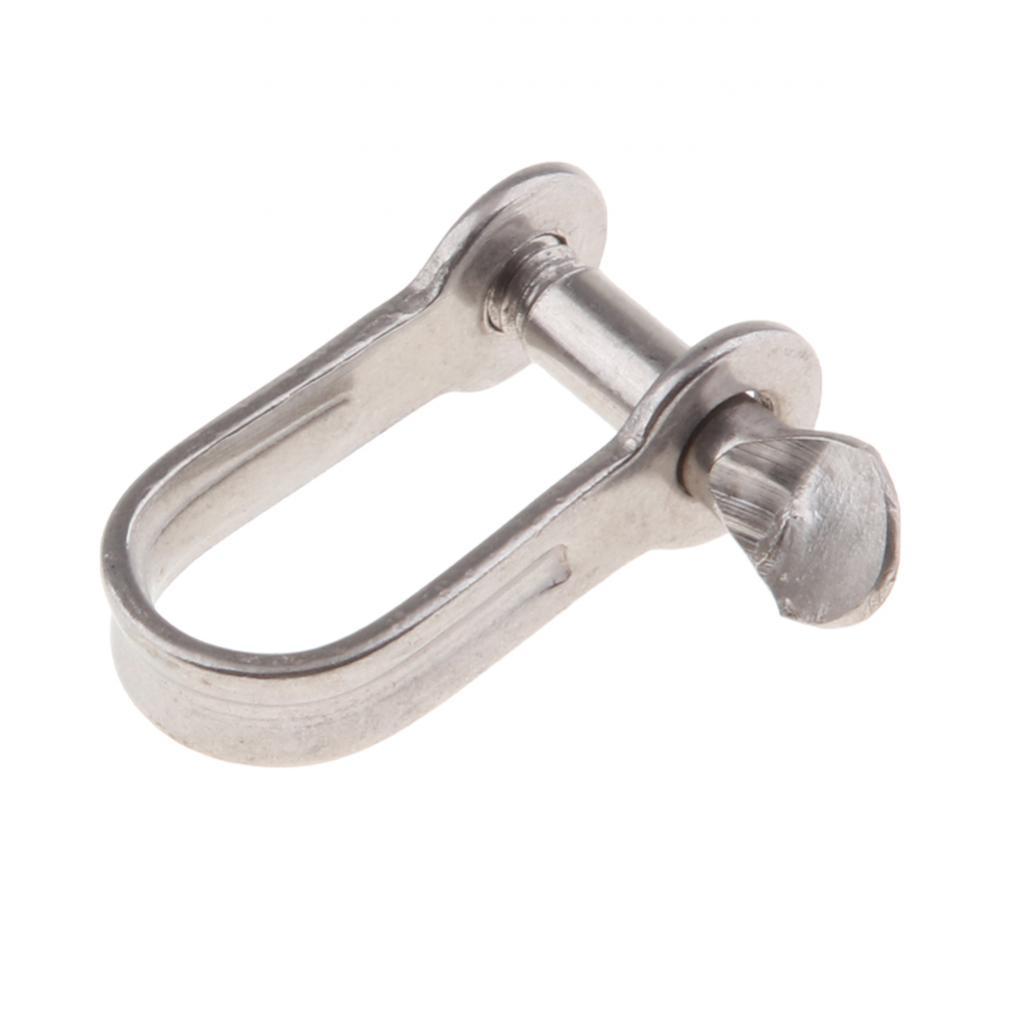 304 Stainless Steel Captive Pin D - shackle Boat / Marine / Shade / Sailing , 4mm