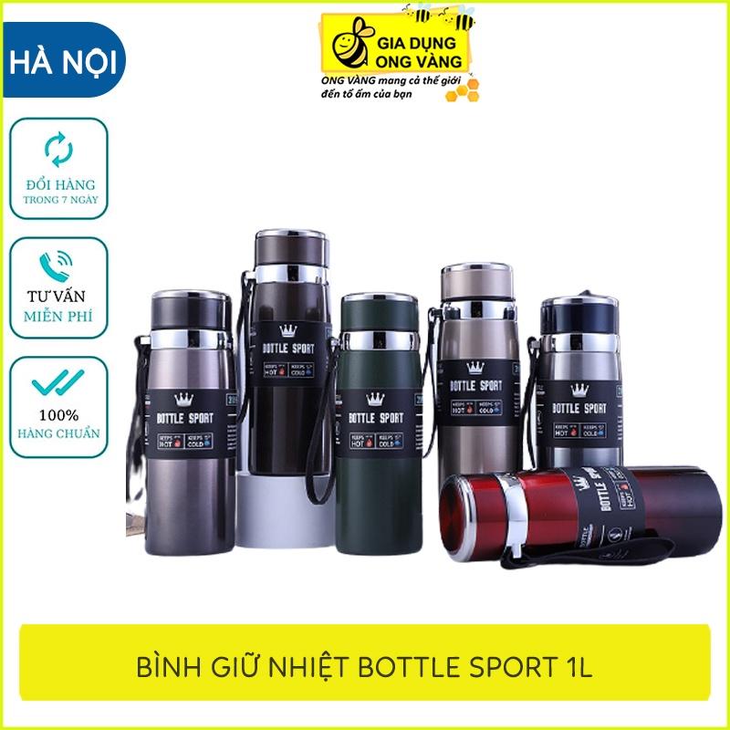 Bình Giữ Nhiệt Inox Bottle Sport 1000ML, Chuẩn Inox 304, Giữ Nhiệt Trên 8 Tiếng, Siêu Tiện Cho Mùa Hè Nóng Nực