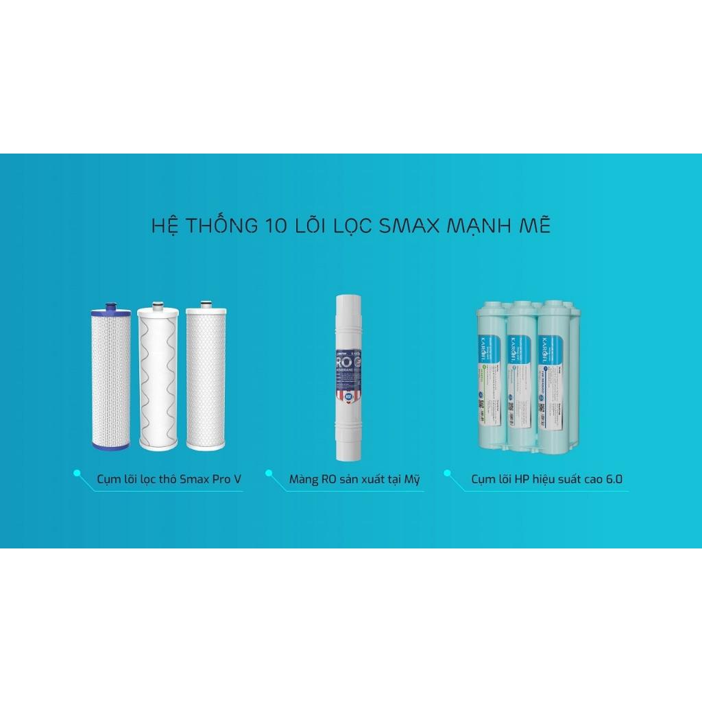 [TẶNG BỘ LÕI] Máy lọc nước KAROFI ERO100V - Công nghệ lõi Smax Pro V, Màng RO Mỹ, Cụm lõi HP 6.0 hiệu suất cao - Hàng Chính Hãng