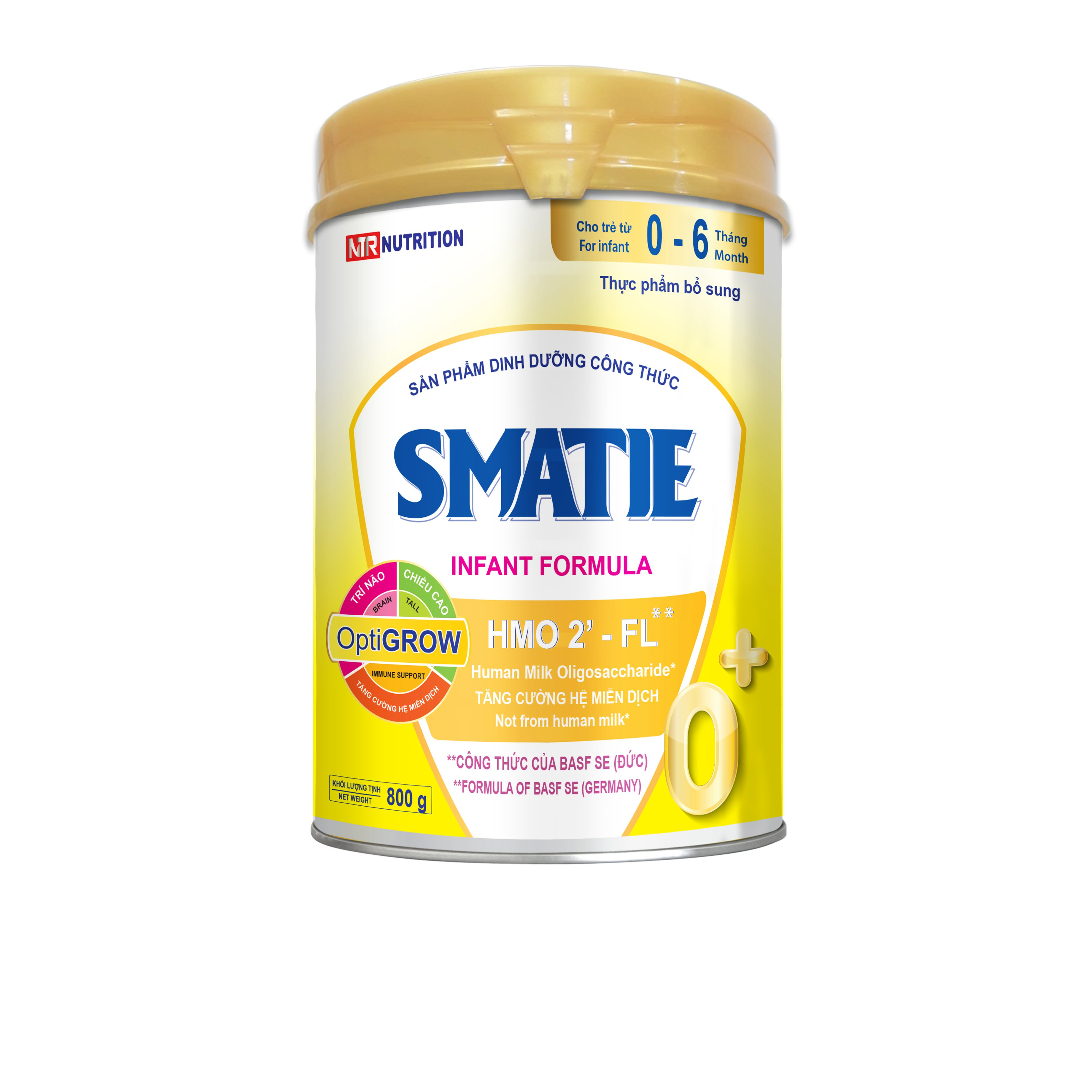 SỮA CÔNG THỨC HMO SMATIE SỐ 0 LON 800G