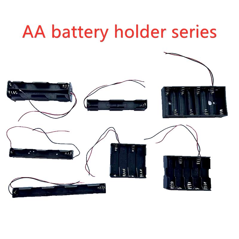 2 3 4 6 8 10 Khe cắm Hộp đựng pin AA Hộp đựng pin AA LR6 HR6 Hộp đựng có dây dẫn Hộp đựng bảo vệ Bateria Màu sắc: 2 CÁI