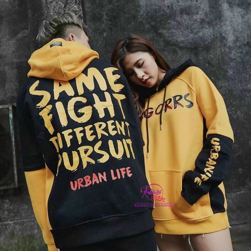 Áo hoodies nam nữ phong cách thể thao năng động couple Hàn Quốc